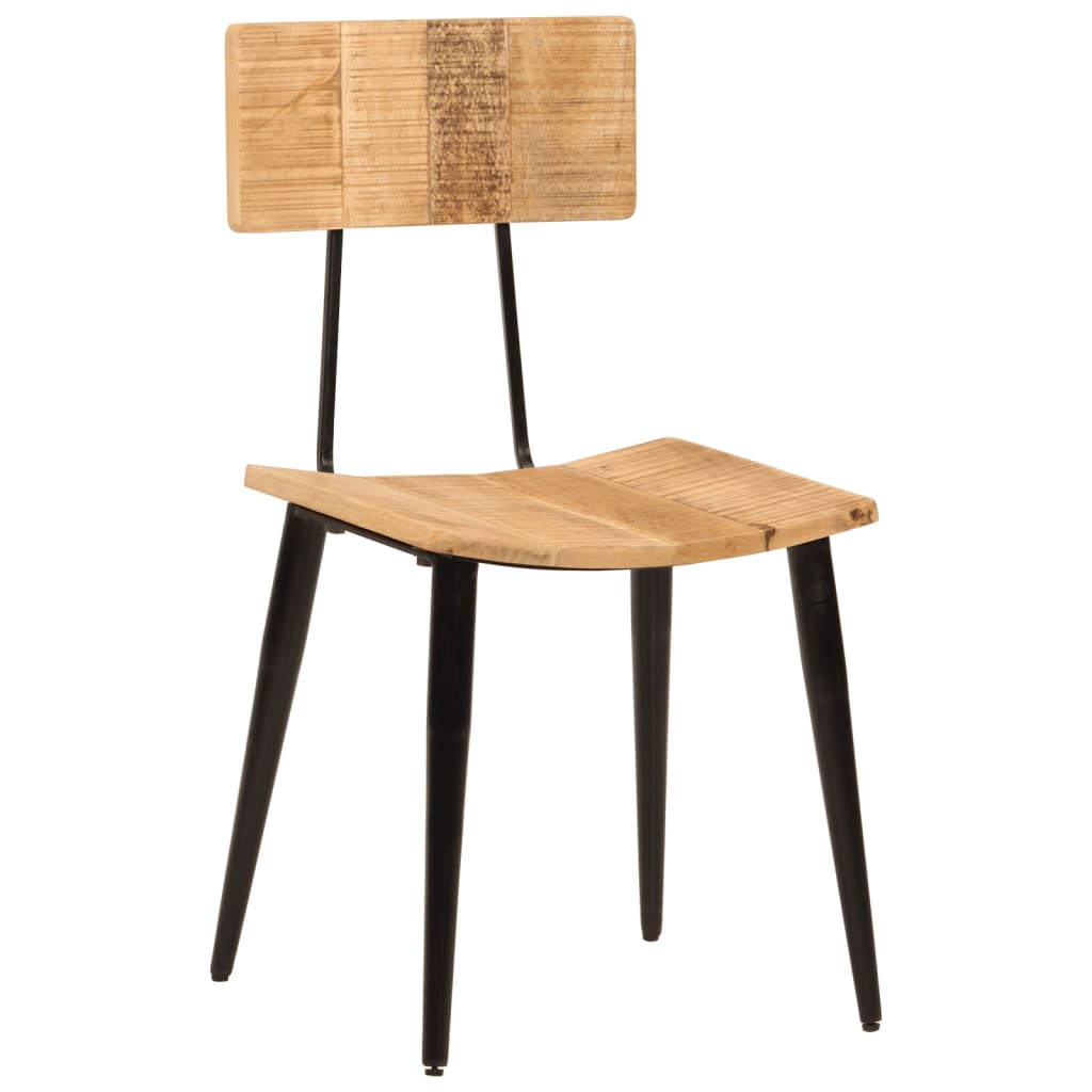 Chaises À Manger Lot De 2 44X40X80 Cm Bois De Manguier Solide