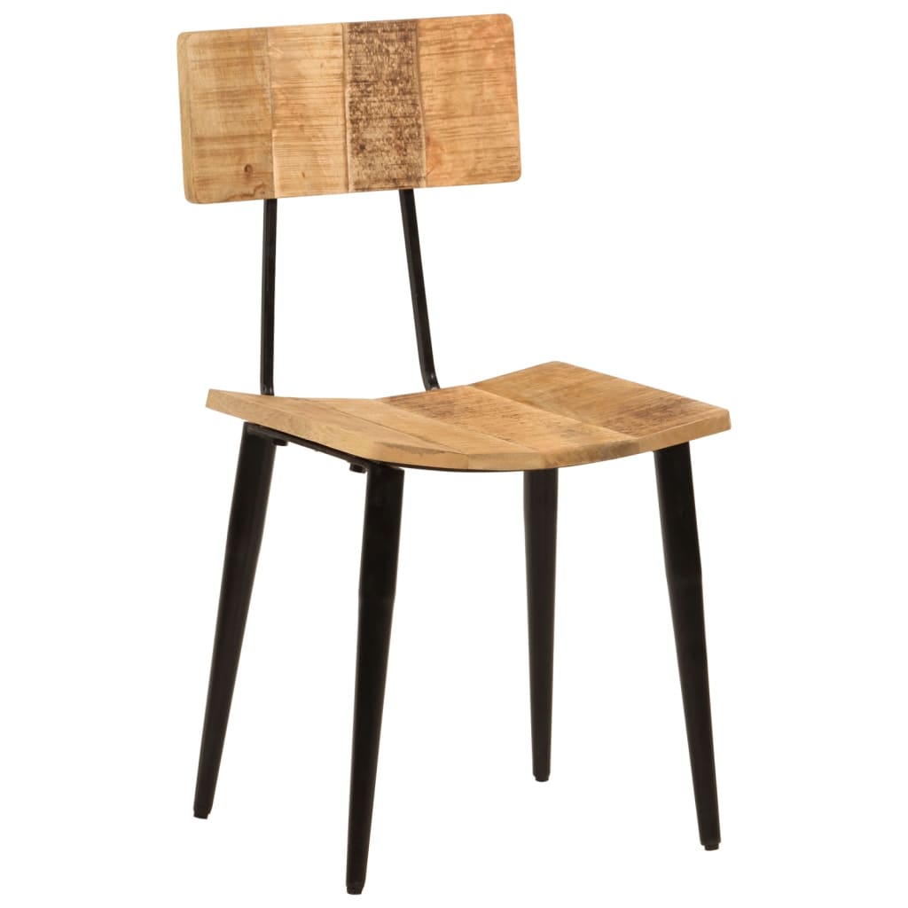 Chaises À Manger Lot De 2 44X40X80 Cm Bois De Manguier Solide