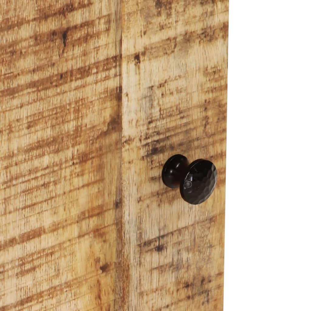 Armoire De Salle De Bain Murale 38X33X48Cm Bois Massif Manguier