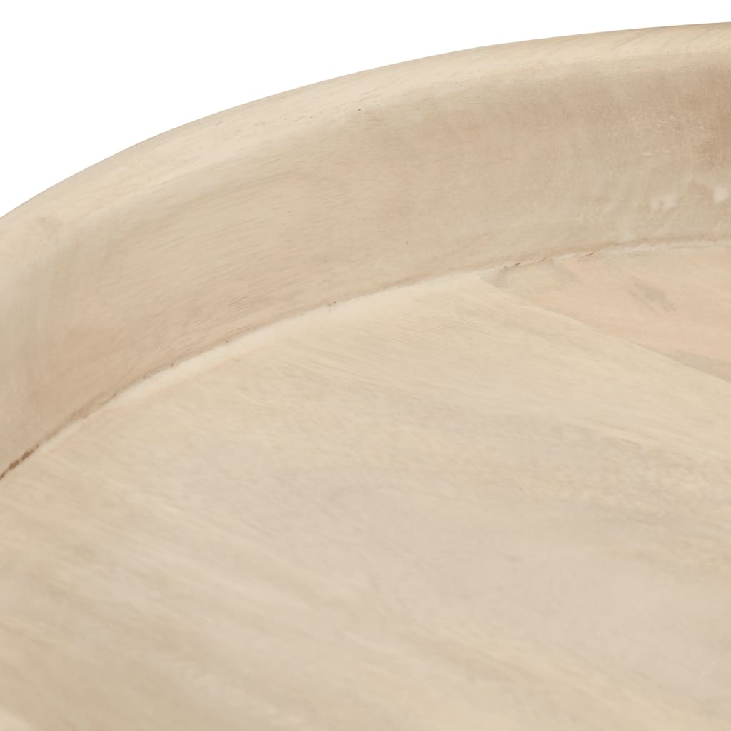 Tables Basses Rondes 3 Pcs Bois De Manguier Massif