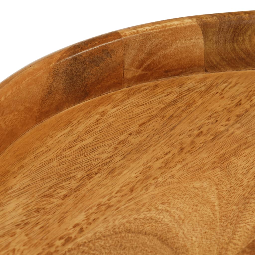 Tables Basses Rondes 3 Pcs Bois De Manguier Massif