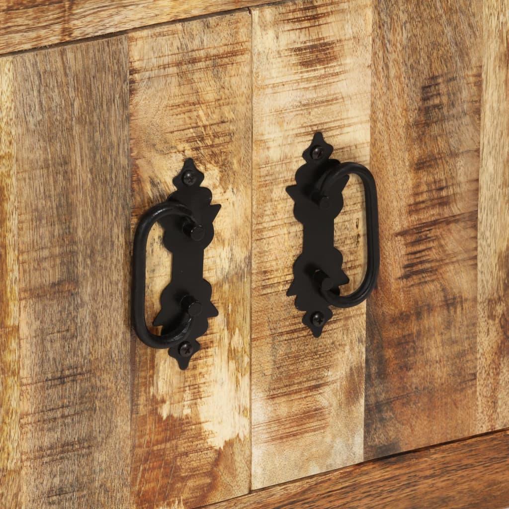 Buffet 80X30X Bois De Manguier Brut Massif