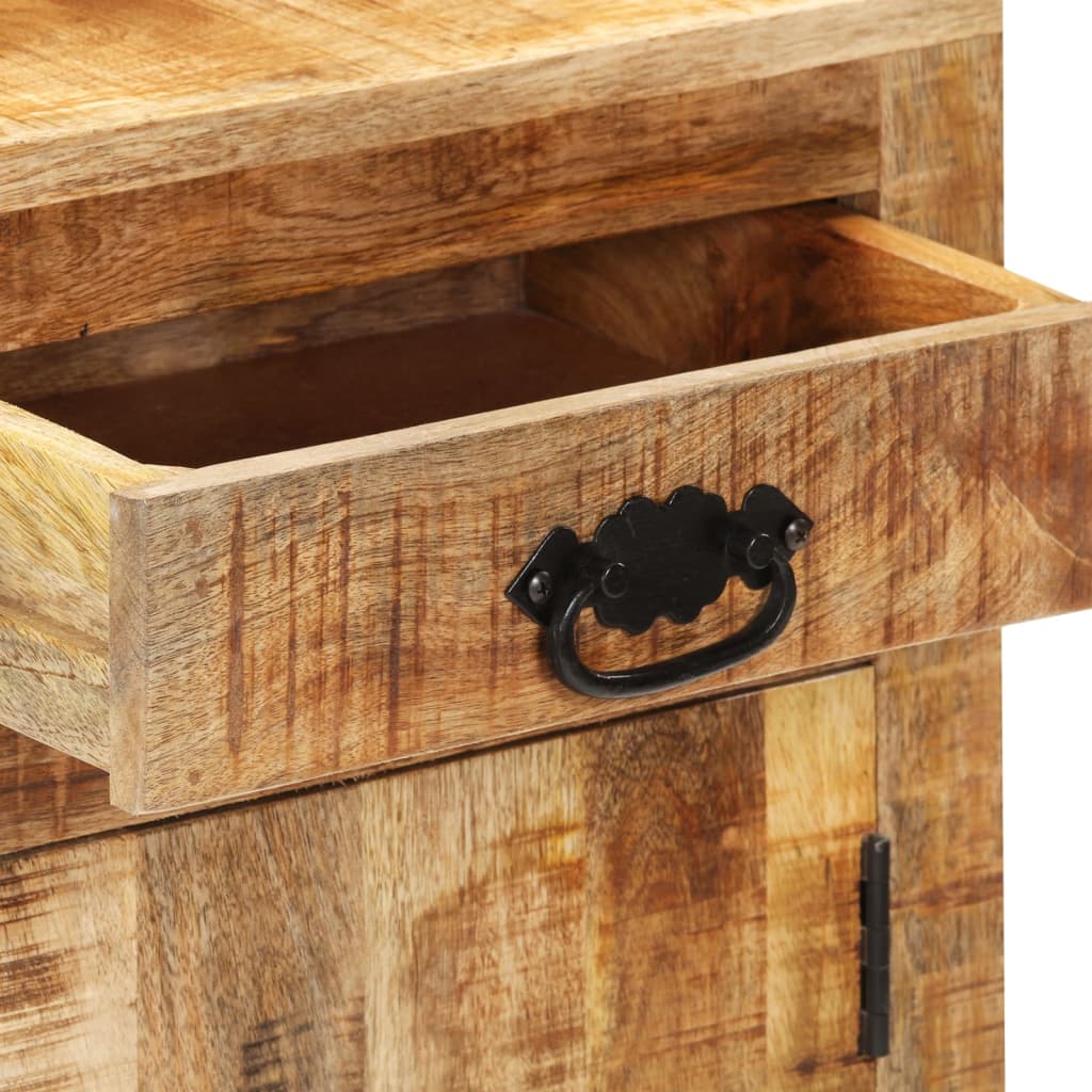Buffet 80X30X Bois De Manguier Brut Massif