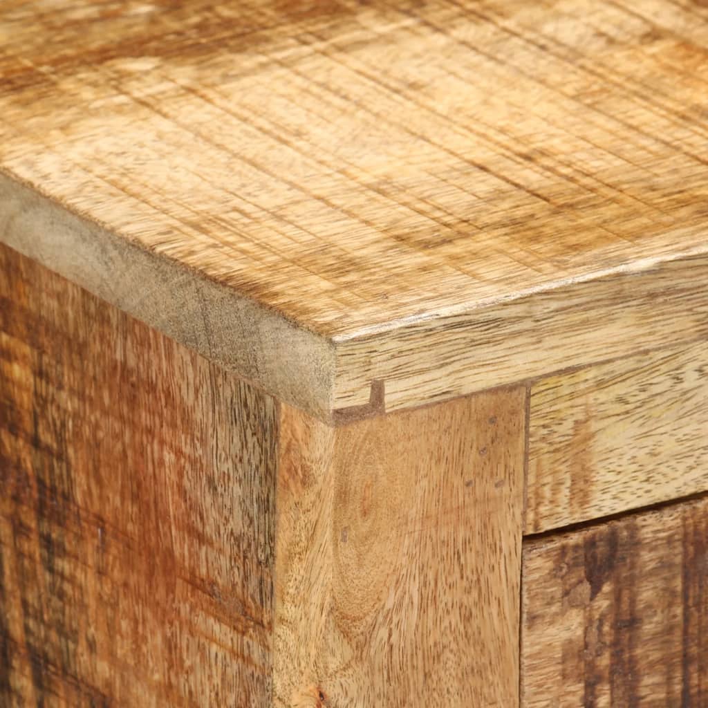 Buffet Avec 3 Tiroirs 80X30X Bois De Manguier Brut Massif