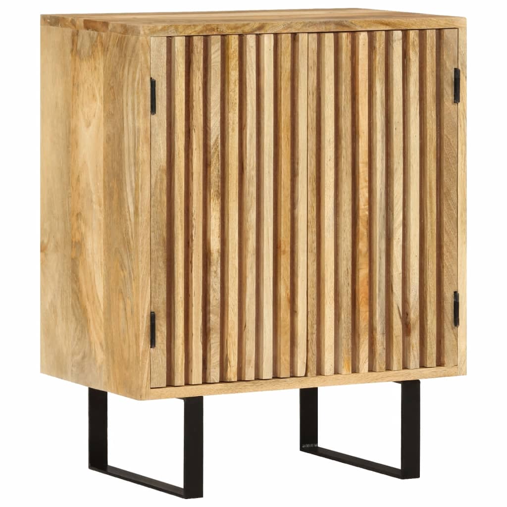 Buffet Avec 2 Portes 55X35X70 Cm Bois Massif De Manguier
