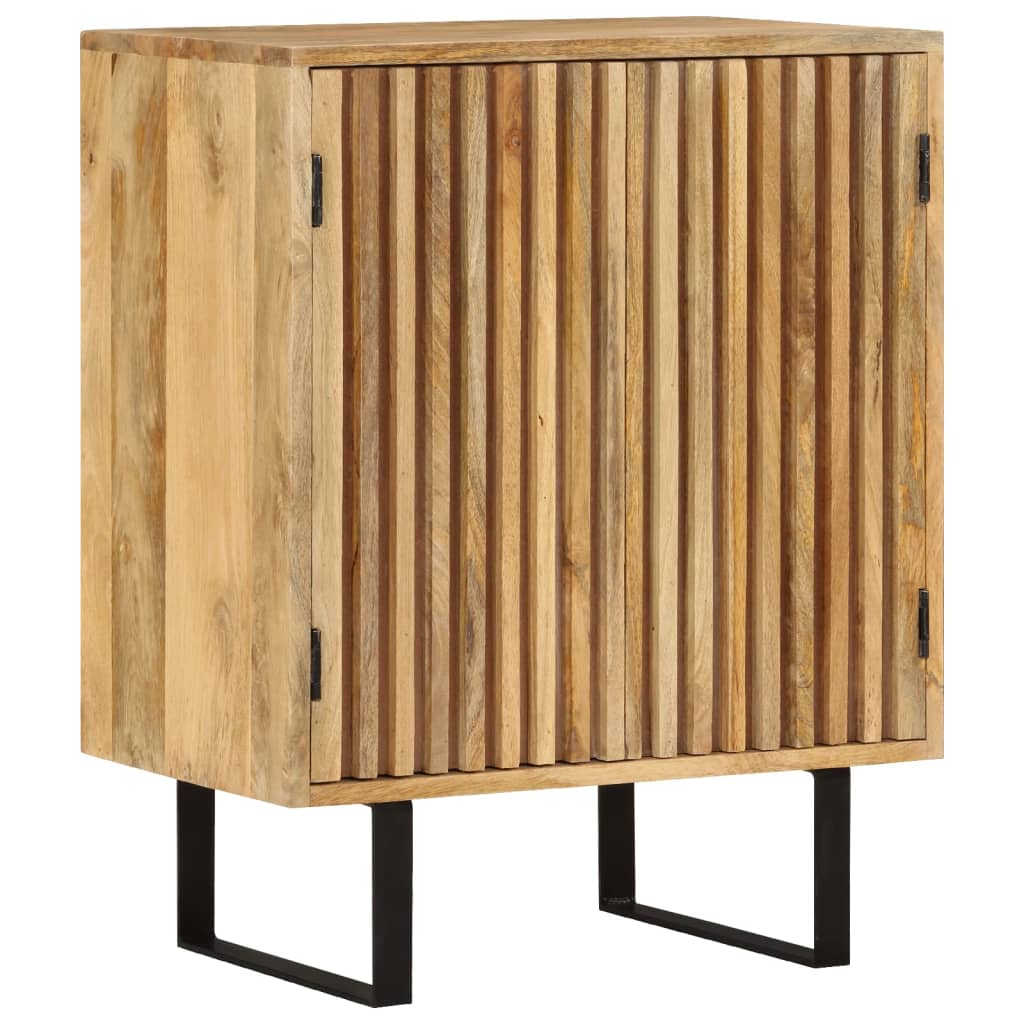Buffet Avec 2 Portes 55X35X70 Cm Bois Massif De Manguier
