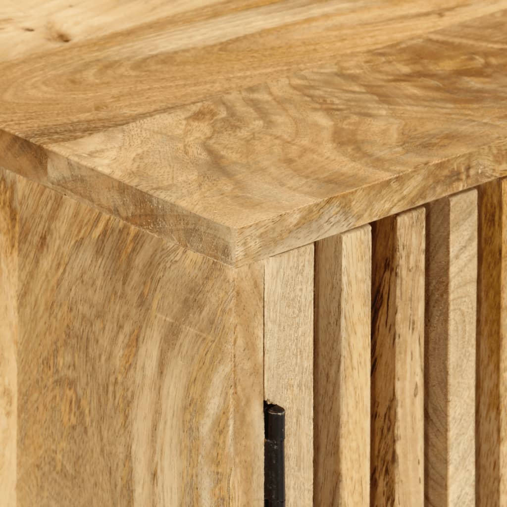 Buffet Avec 2 Portes 55X35X70 Cm Bois Massif De Manguier