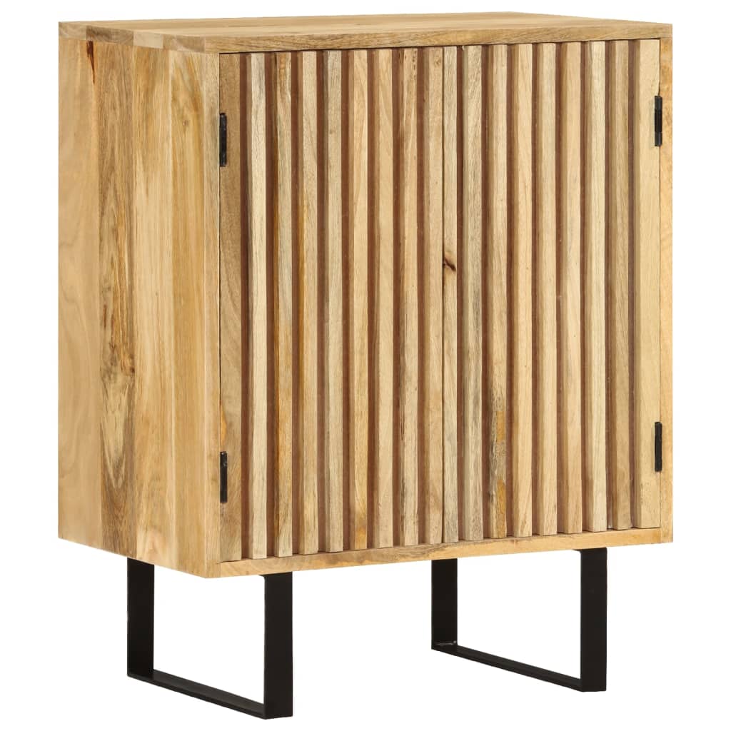 Buffet Avec 2 Portes 55X35X70 Cm Bois Massif De Manguier