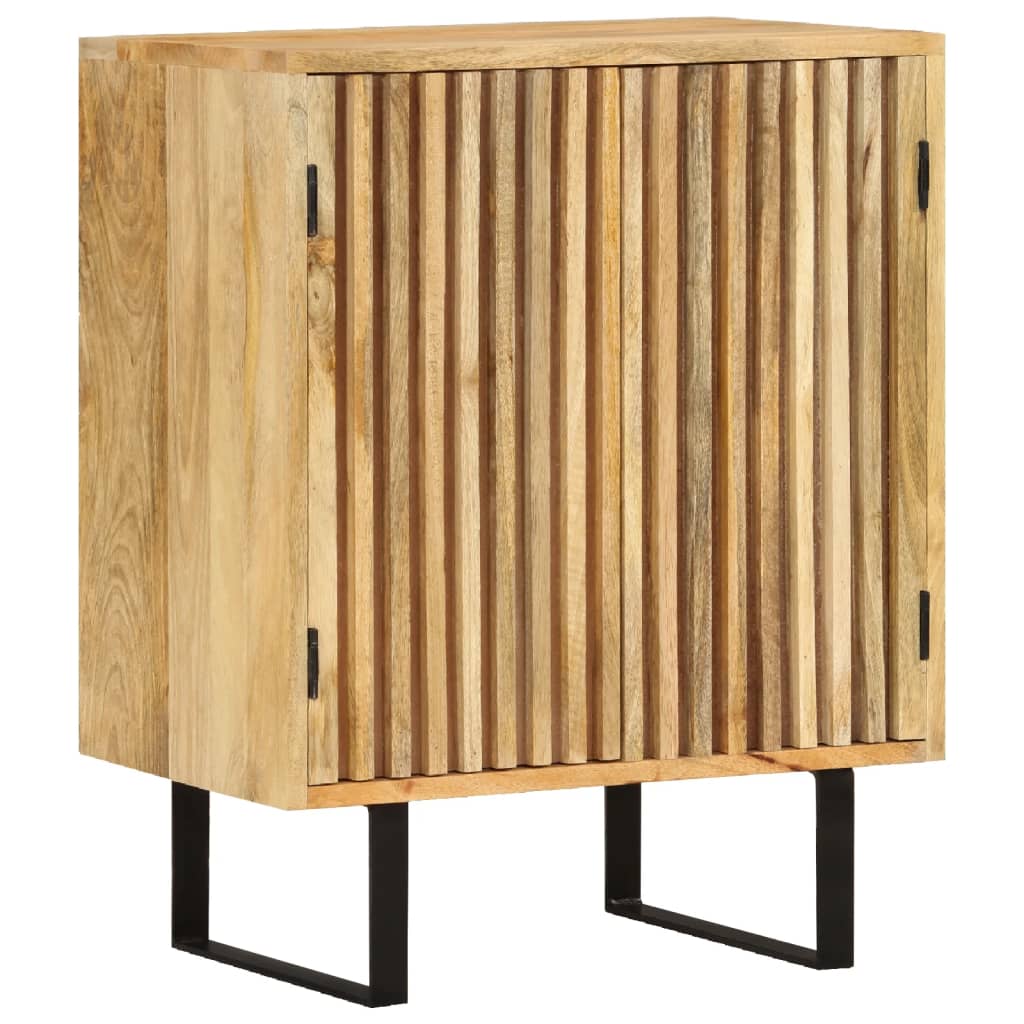 Buffet Avec 2 Portes 55X35X70 Cm Bois Massif De Manguier