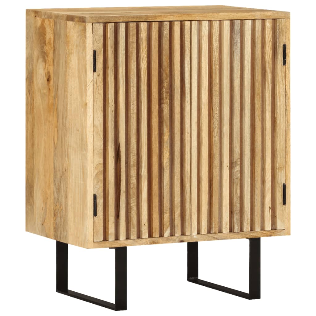 Buffet Avec 2 Portes 55X35X70 Cm Bois Massif De Manguier