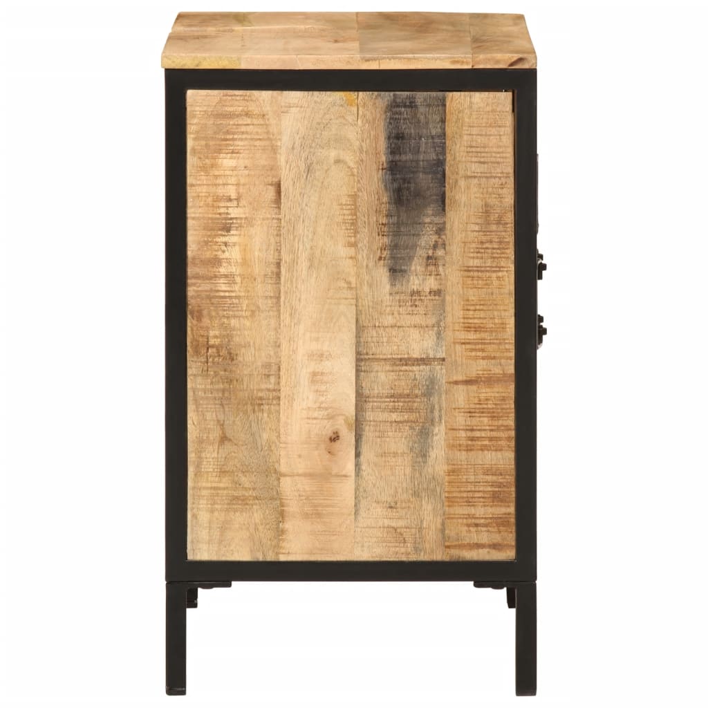 Armoire Lavabo De Salle De Bain Bois Massif De Manguier Et Fer