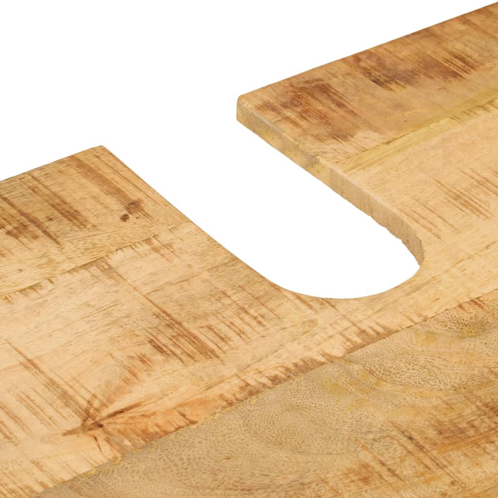 Armoire Lavabo De Salle De Bain Bois Massif De Manguier Et Fer