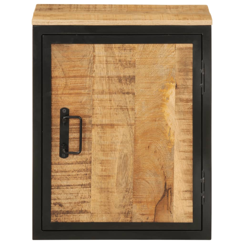 Armoire De Salle De Bain 40X30X50Cm Bois Massif Manguier Et Fer