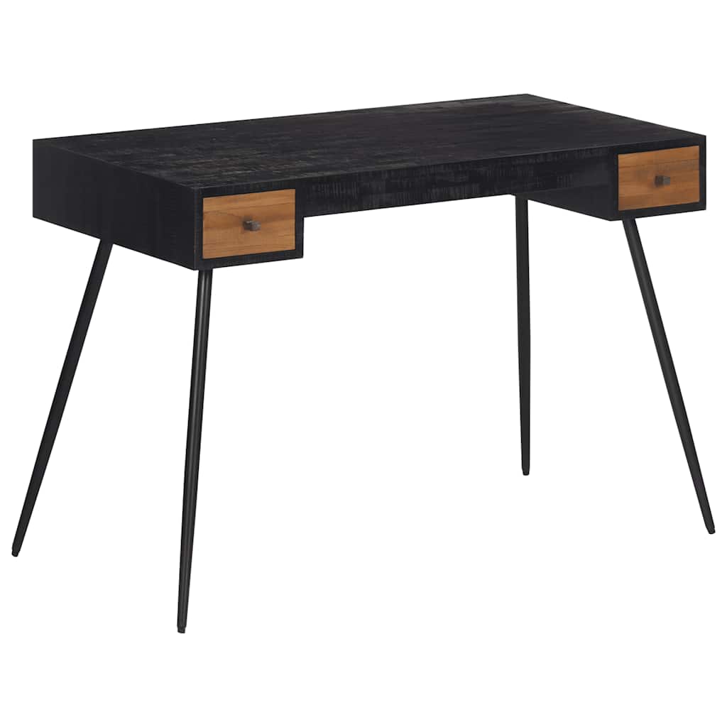 Bureau 117X56,5X75 Cm Teck Massif Récupéré