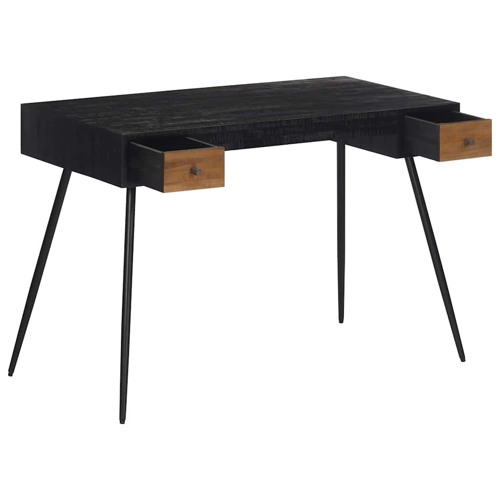 Bureau 117X56,5X75 Cm Teck Massif Récupéré