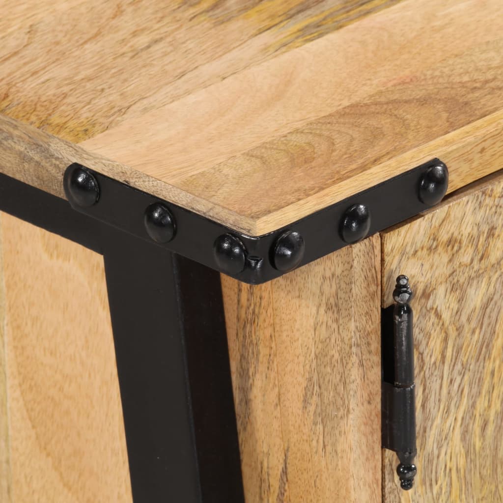 Meuble Tv 110X35X40 Cm Bois Massif De Manguier