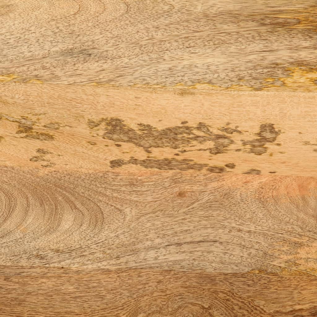 Bureau Avec Tiroirs 105X55X70 Cm Bois De Manguier Massif Et Fer