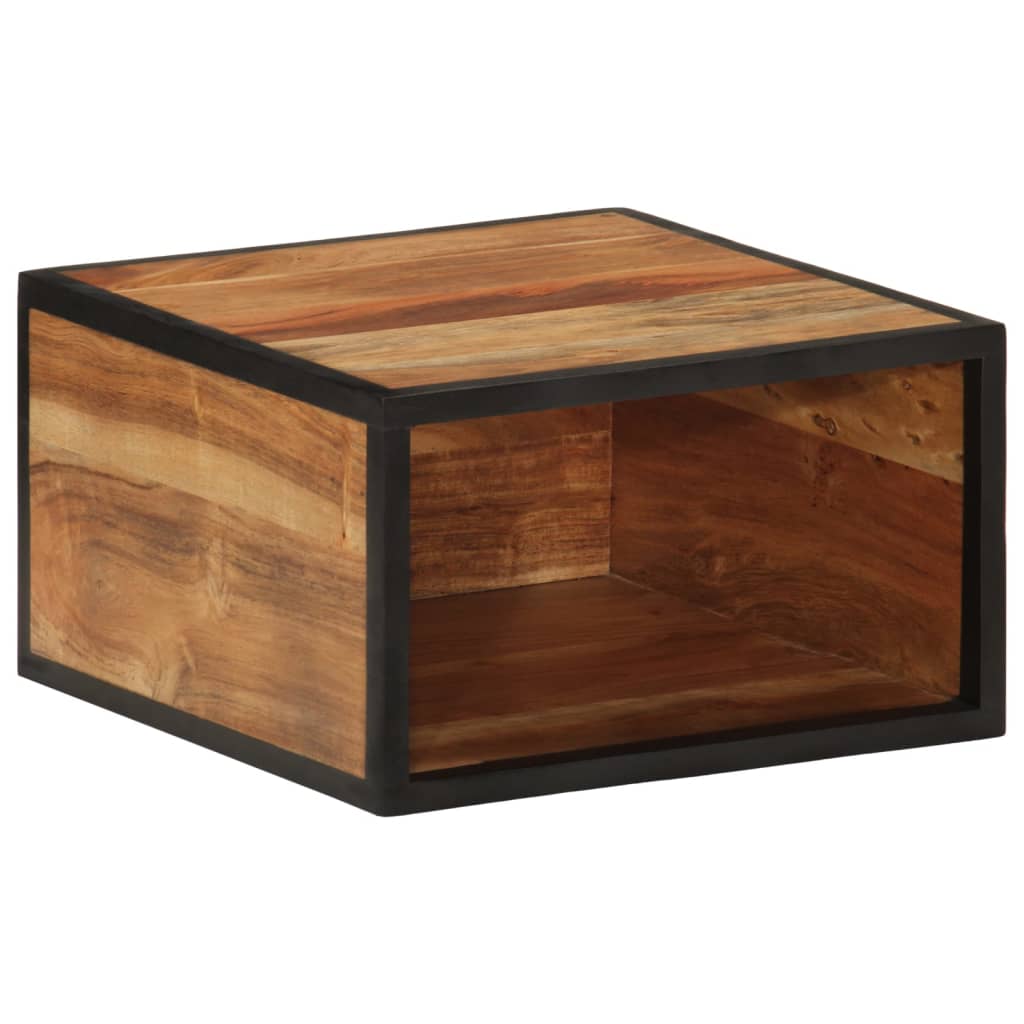 Table De Chevet Murale 35X35X20 Cm Bois Massif D'acacia