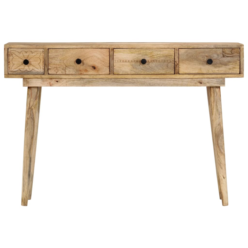 Table Console 110X30X Bois De Manguier Massif