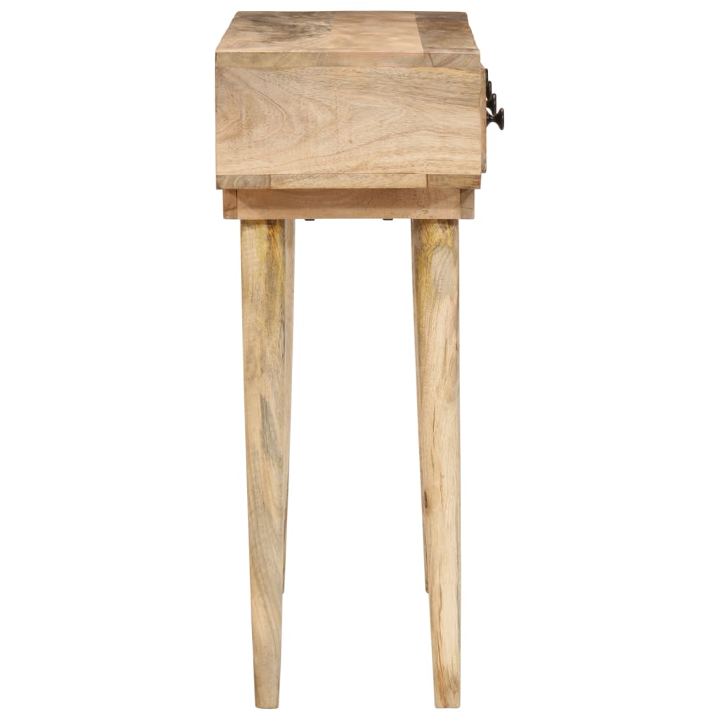 Table Console 110X30X Bois De Manguier Massif
