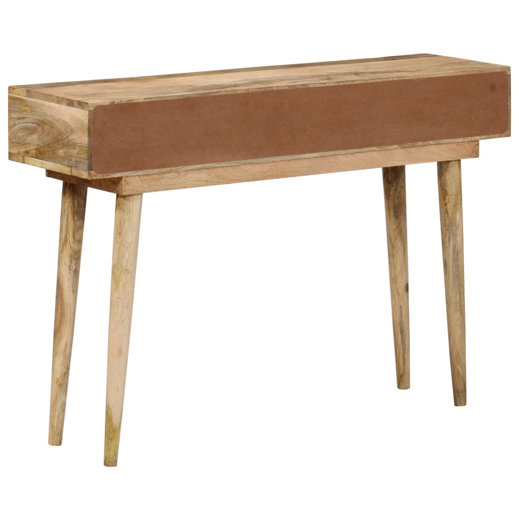 Table Console 110X30X Bois De Manguier Massif