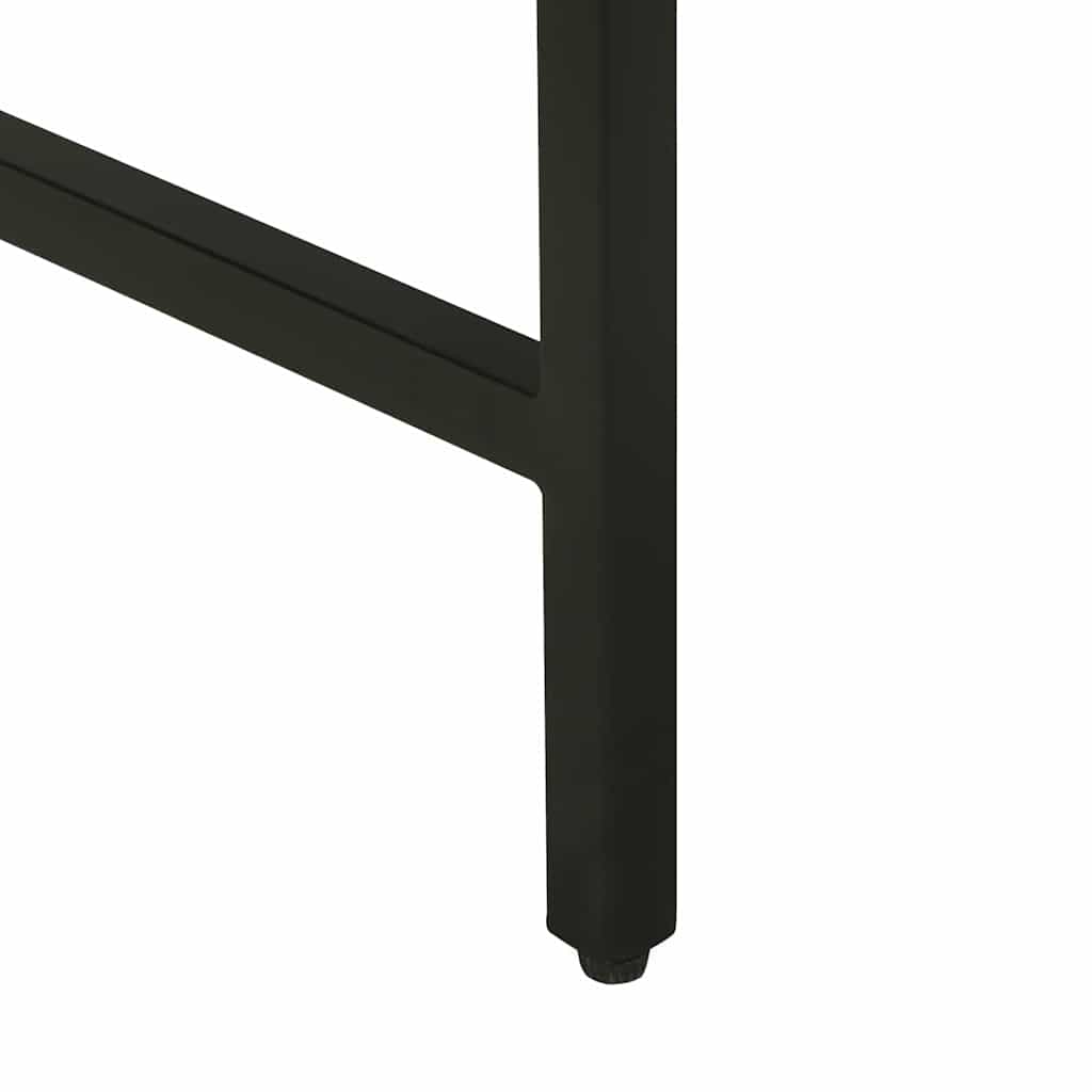 Table Console Marron 100 X 35 X 70 Cm Bois De Manguier Massif