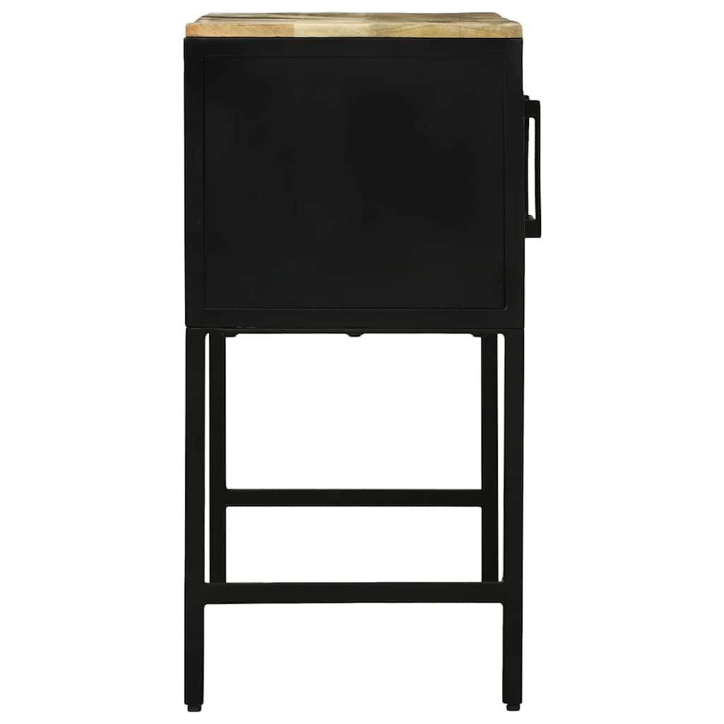 Table Console Marron 100 X 35 X 70 Cm Bois De Manguier Massif