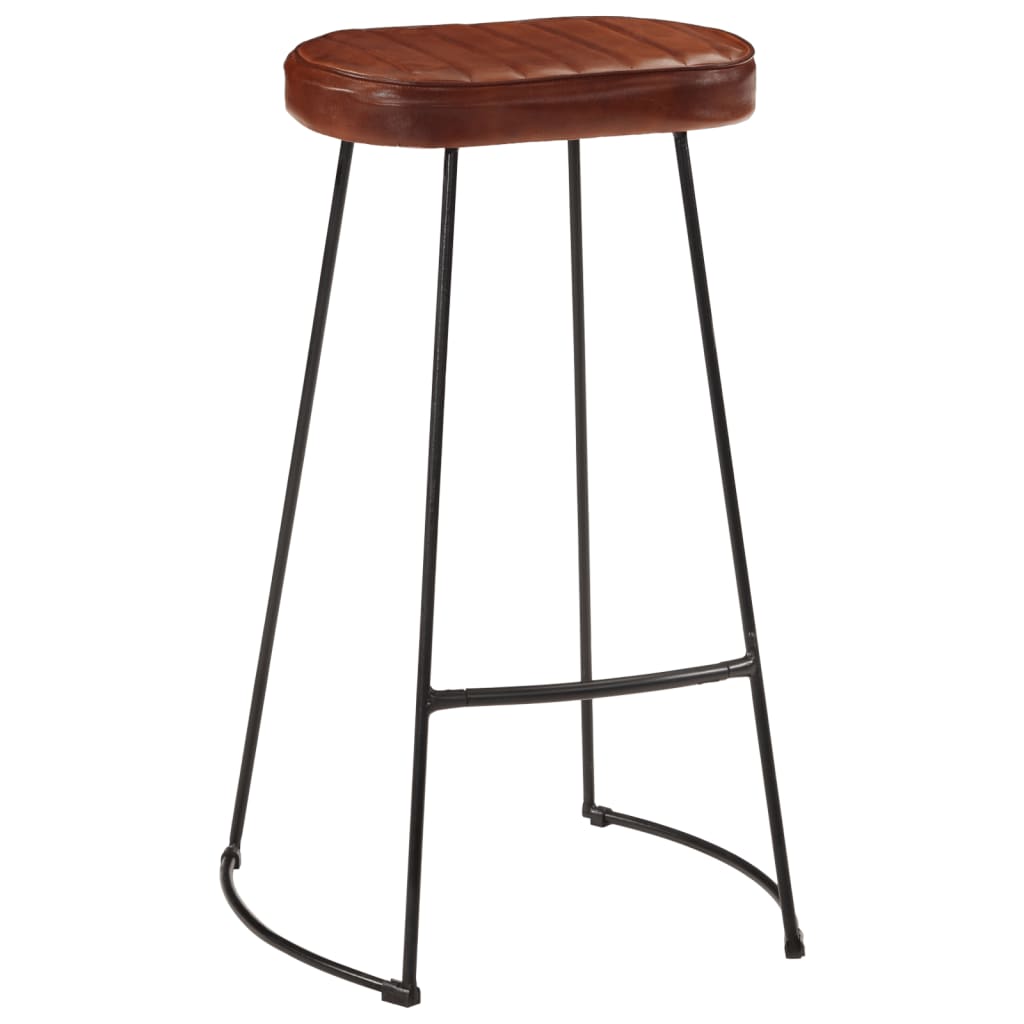 Ensemble De Bar 7 Pcs Bois De Manguier Brut Massif Et Métal