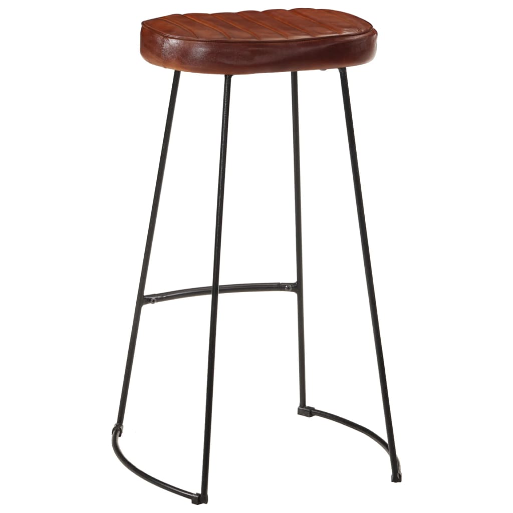Ensemble De Bar 7 Pcs Bois De Manguier Brut Massif Et Métal