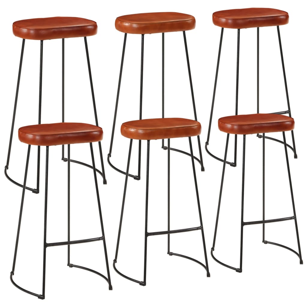 Ensemble De Bar 7 Pcs Bois De Manguier Brut Massif Et Métal