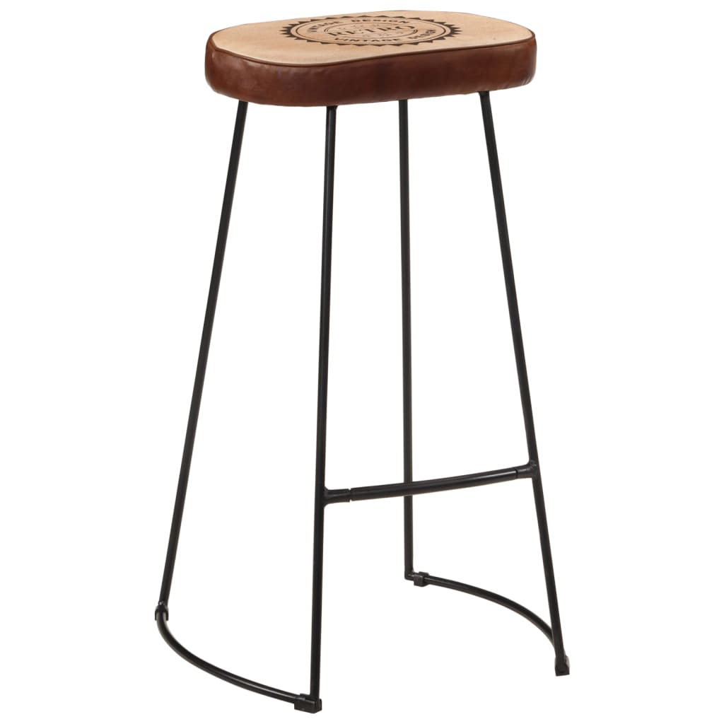 Ensemble De Bar 7 Pcs Bois De Manguier Brut Massif Et Métal