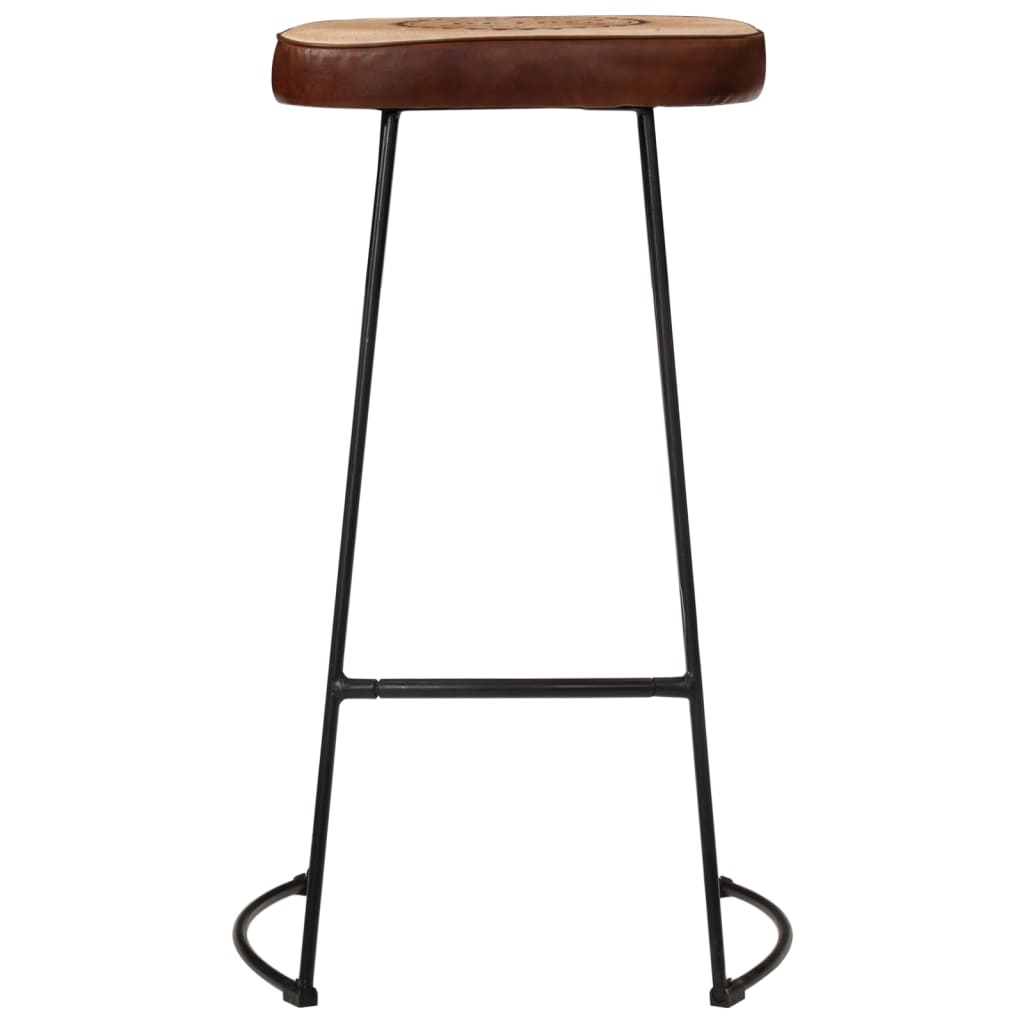 Ensemble De Bar 7 Pcs Bois De Manguier Brut Massif Et Métal