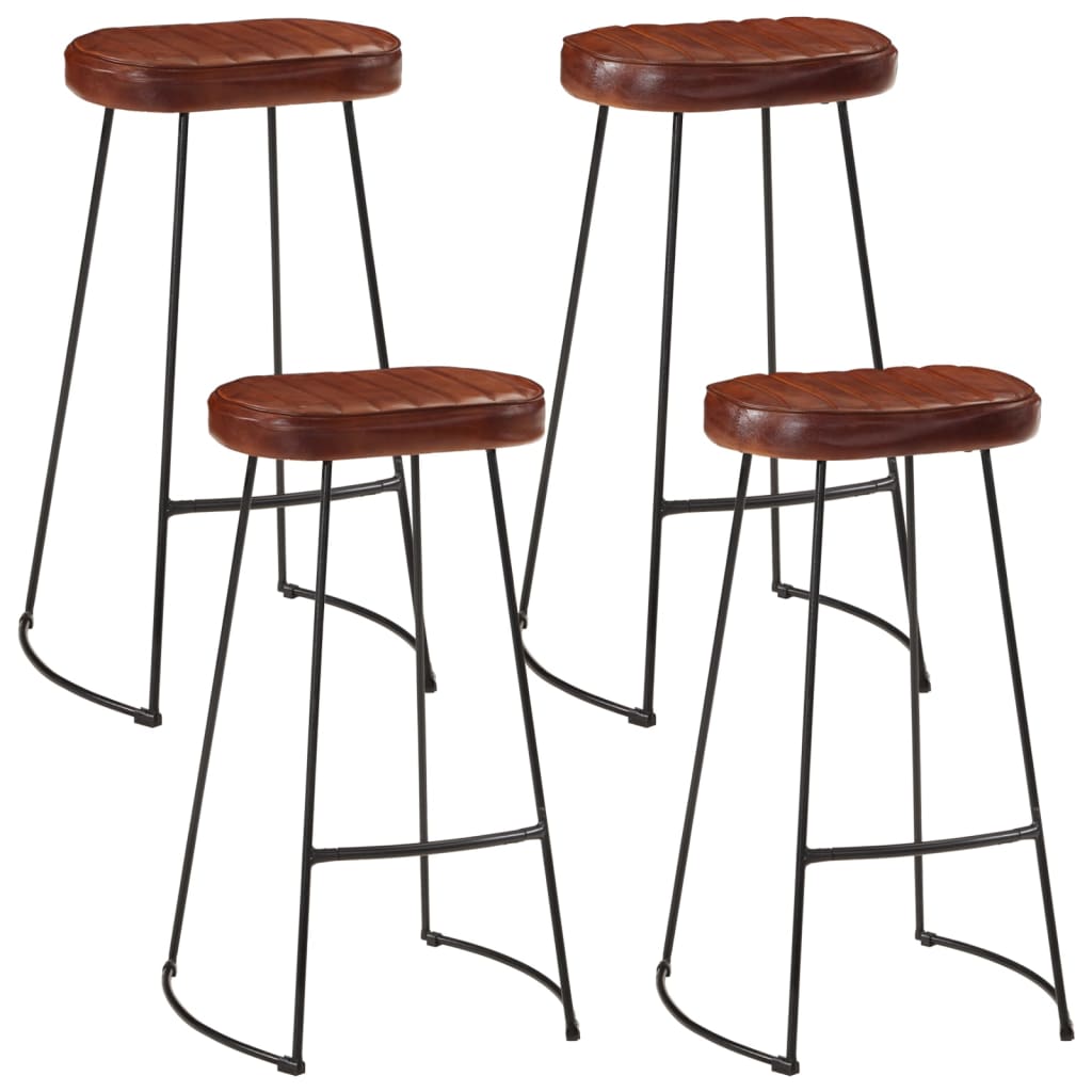 Ensemble De Bar 5 Pcs Bois De Manguier Brut Massif Et Métal