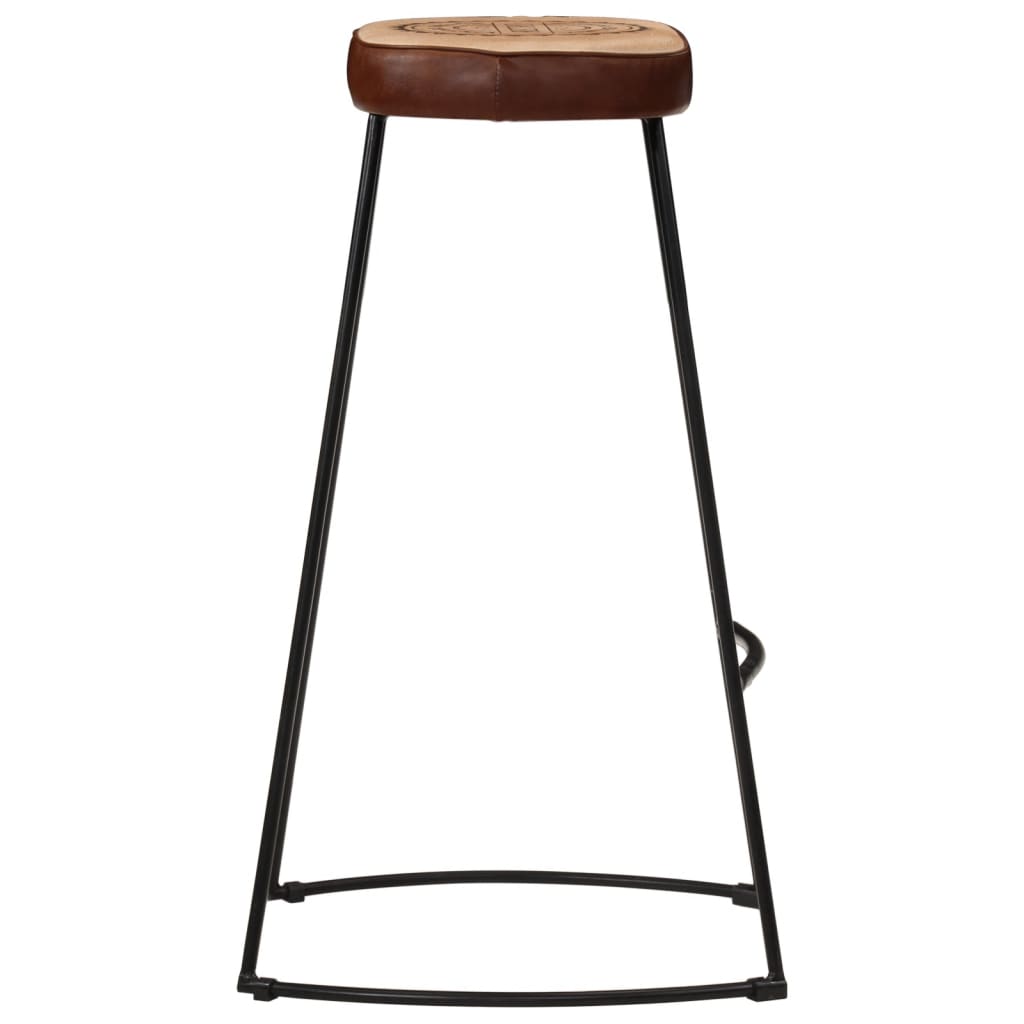 Ensemble De Bar 5 Pcs Bois De Manguier Brut Massif Et Métal
