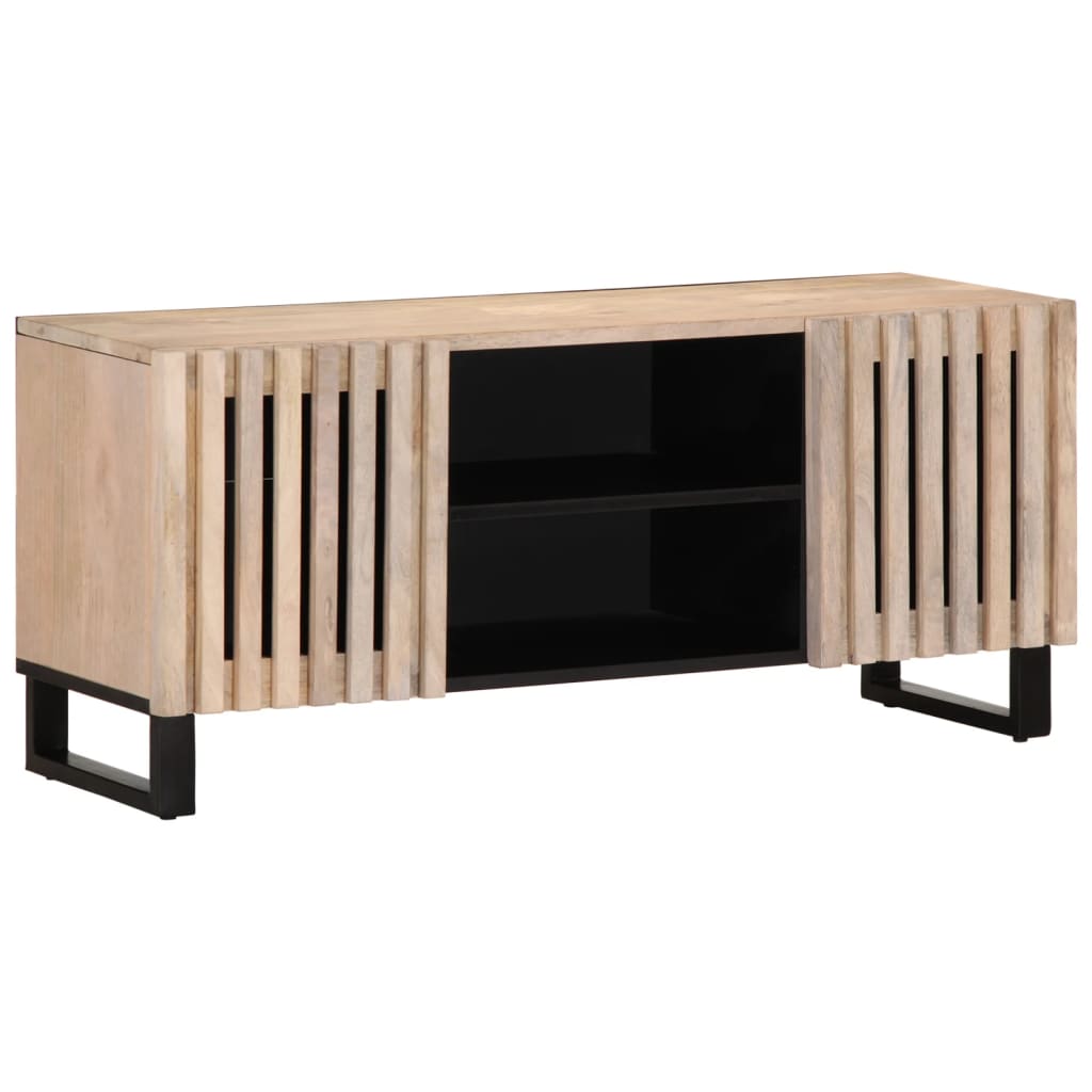 Meuble Tv 105X34X46 Cm Bois Massif De Manguier
