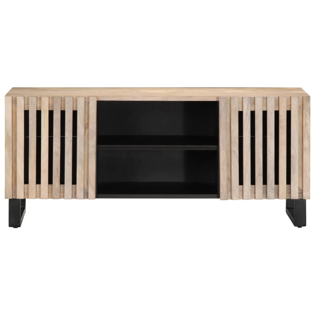 Meuble Tv 105X34X46 Cm Bois Massif De Manguier