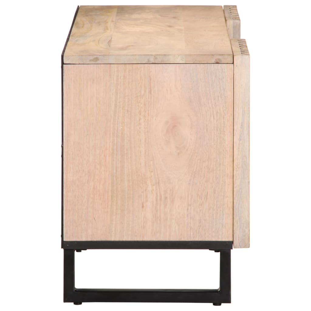 Meuble Tv 105X34X46 Cm Bois Massif De Manguier