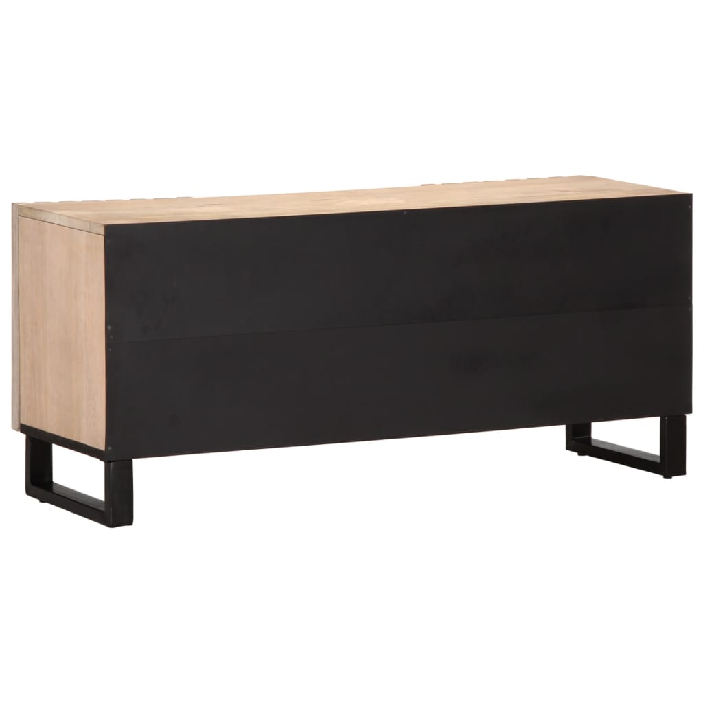Meuble Tv 105X34X46 Cm Bois Massif De Manguier