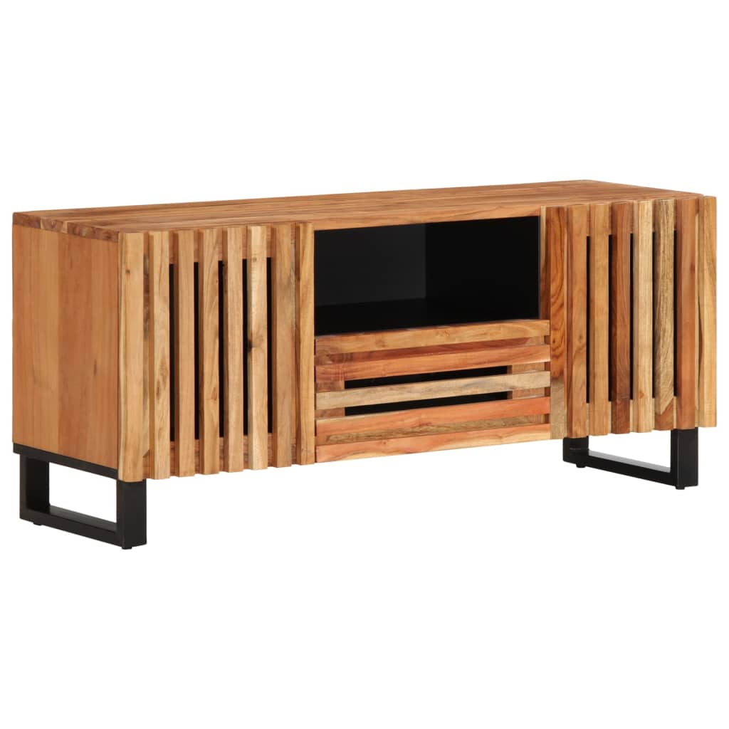 Meuble Tv 100X34X46 Cm Bois Massif De Manguier