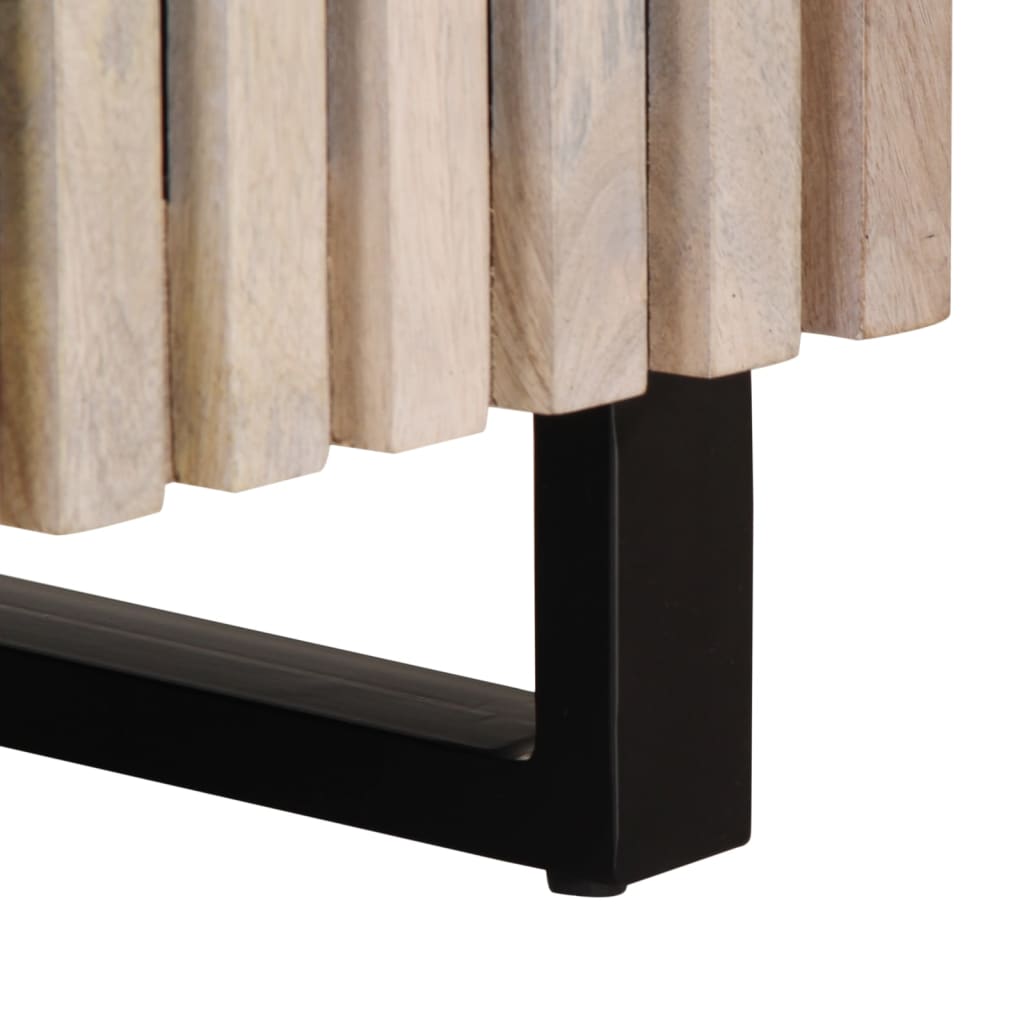 Meuble Tv 100X34X46 Cm Bois Massif De Manguier