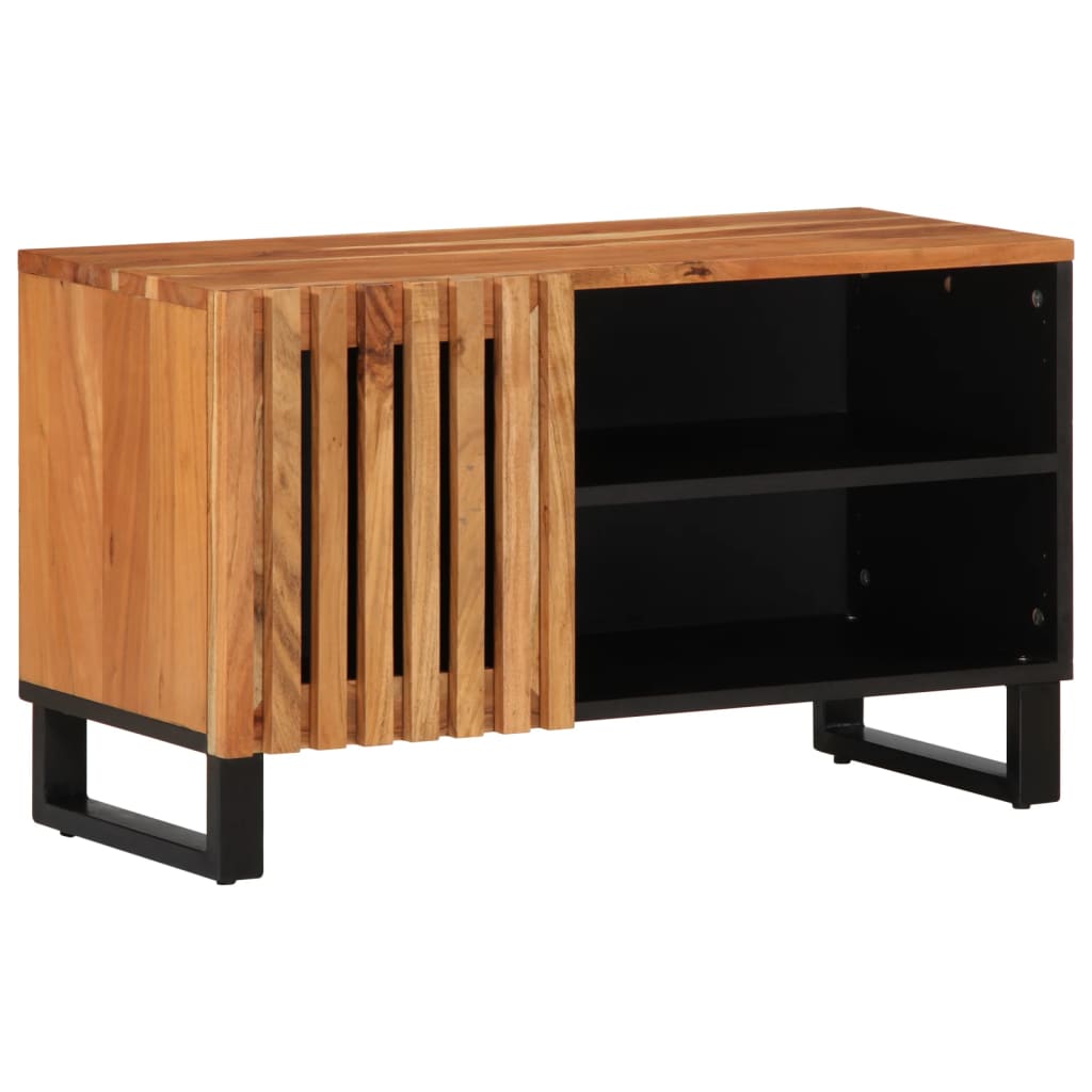 Meuble Tv 80X34X46 Cm Bois Massif De Manguier