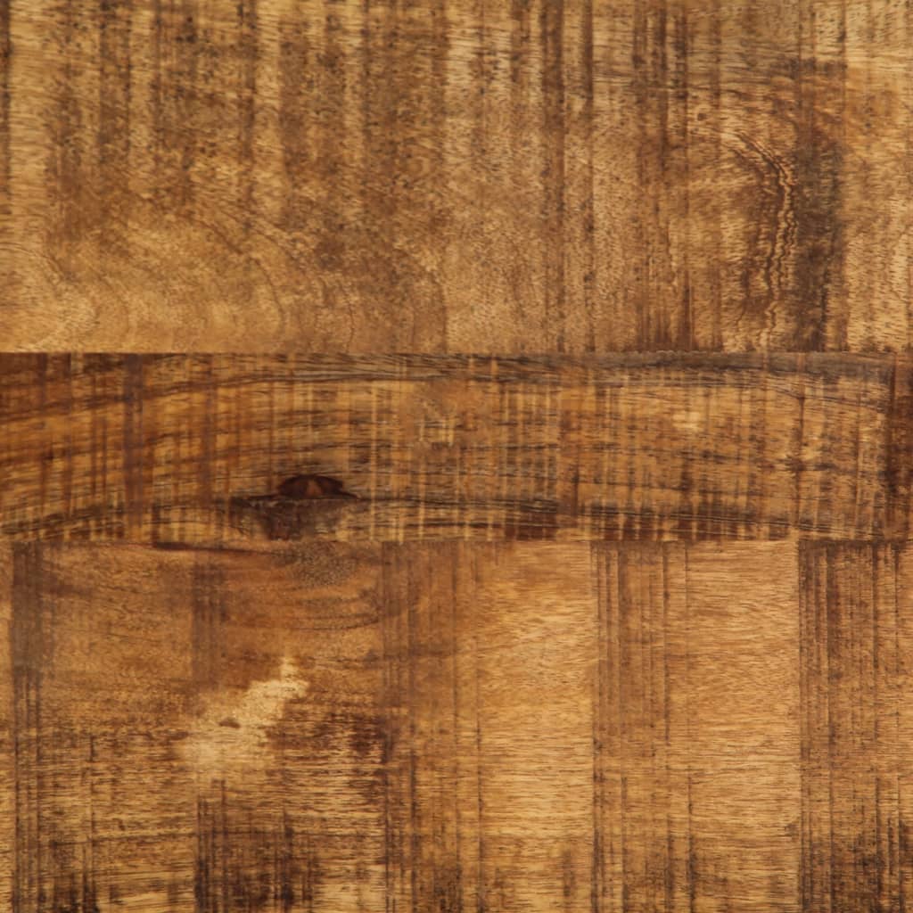 Meuble Tv 100X34X46 Cm Bois Massif De Manguier Brut