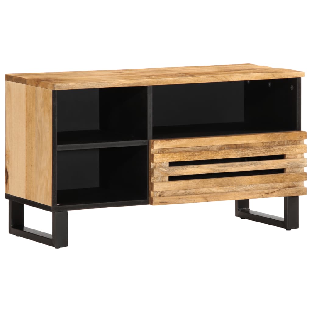 Meuble Tv 80X34X46 Cm Bois Massif De Manguier
