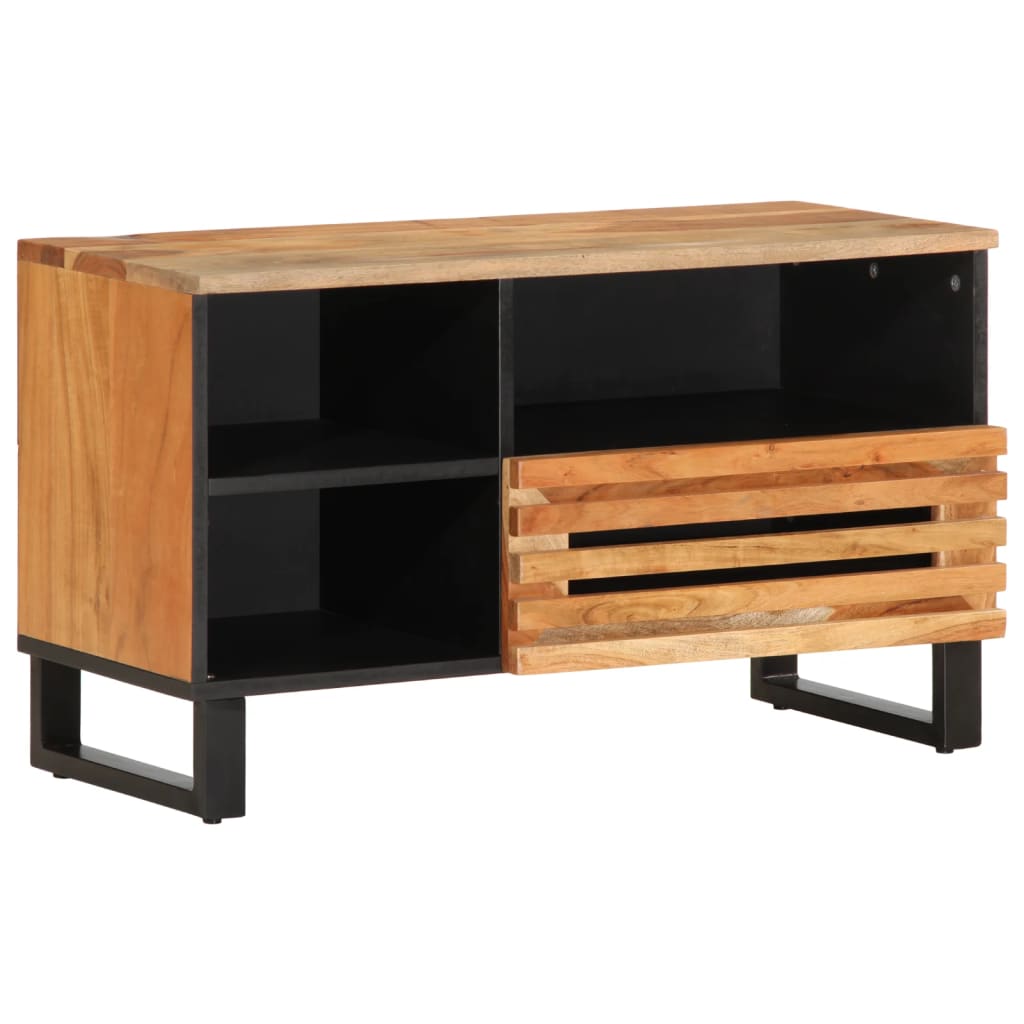 Meuble Tv 80X34X46 Cm Bois Massif De Manguier