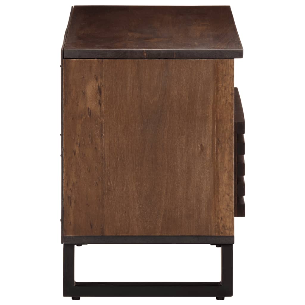 Meuble Tv 80X34X46 Cm Bois Massif De Manguier