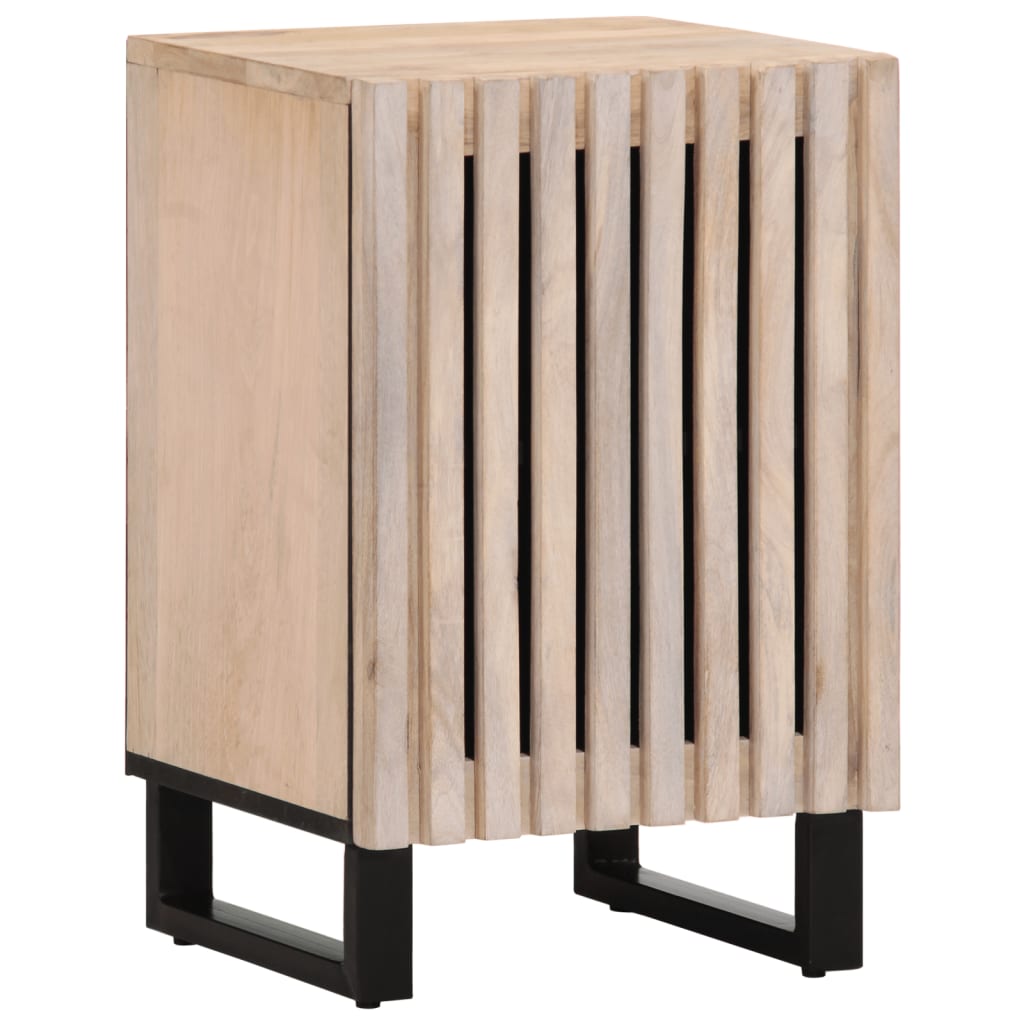 Armoire De Salle De Bain 38X34X58 Cm Bois Massif De Manguier