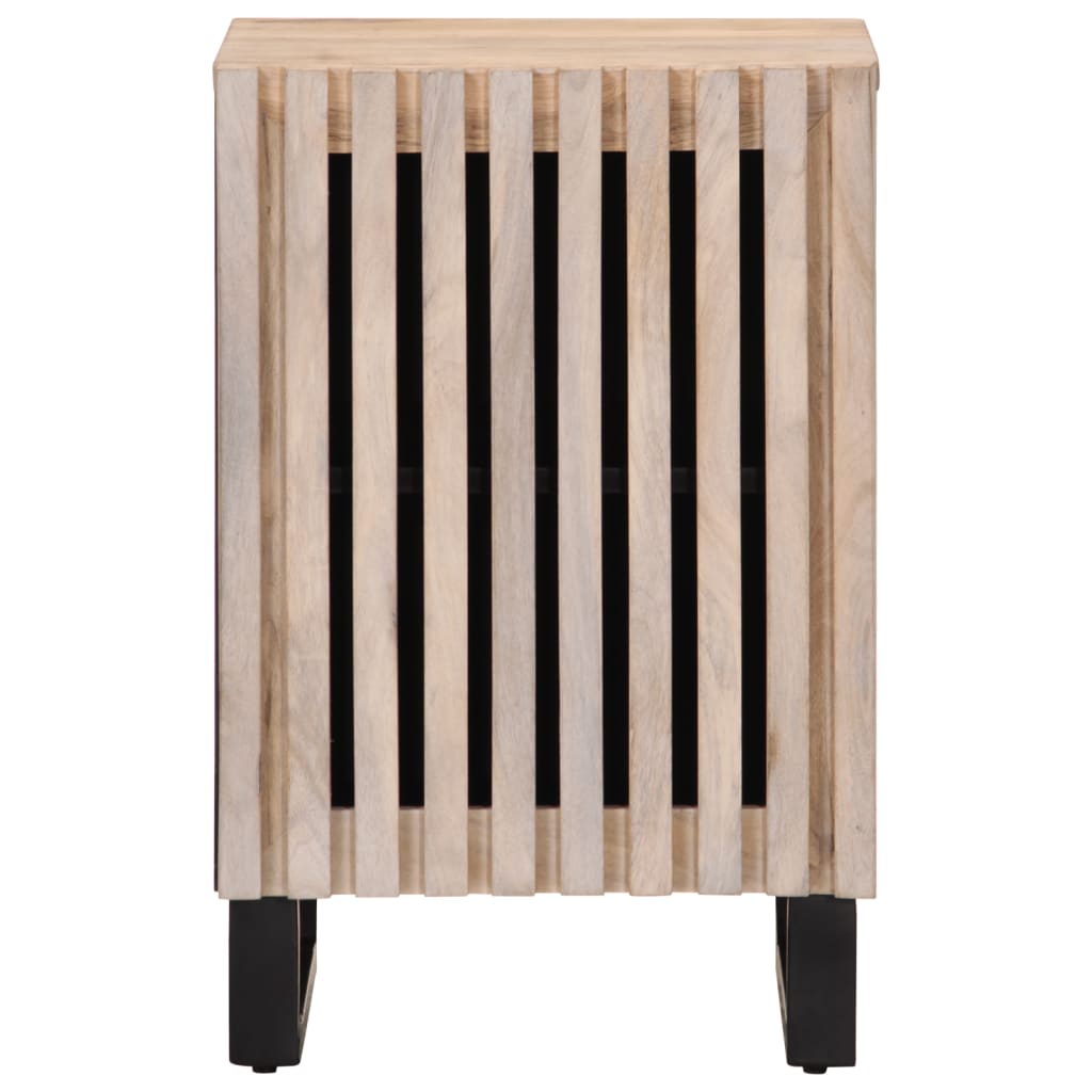 Armoire De Salle De Bain 38X34X58 Cm Bois Massif De Manguier