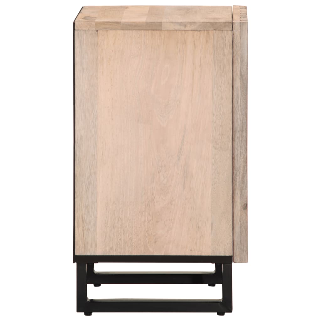 Armoire De Salle De Bain 38X34X58 Cm Bois Massif De Manguier