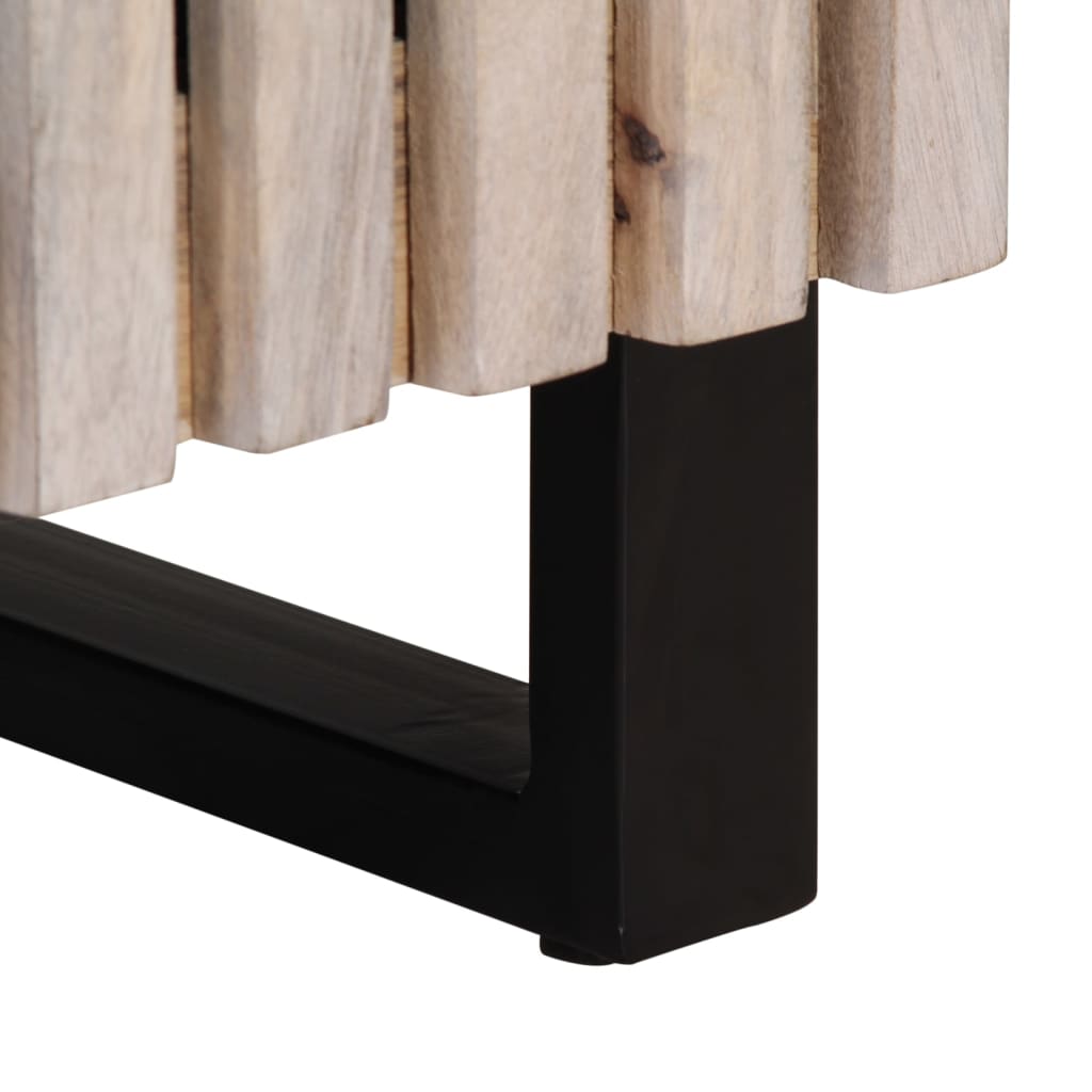 Armoire De Salle De Bain 38X34X58 Cm Bois Massif De Manguier