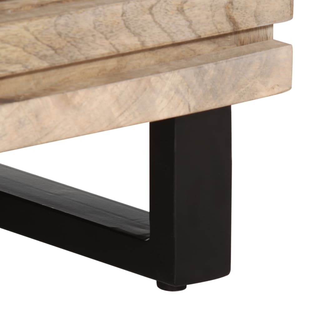 Buffet 40X34X75 Cm Bois Massif De Manguier Marron Clair